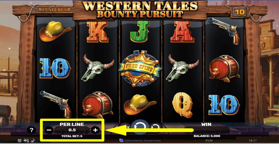 Western Tales Bounty Pursuit Bet Value