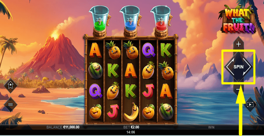 What The Fruit Spin Button