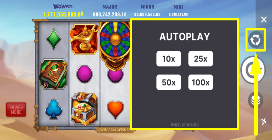 Wheel Of Wishes Autoplay Feature