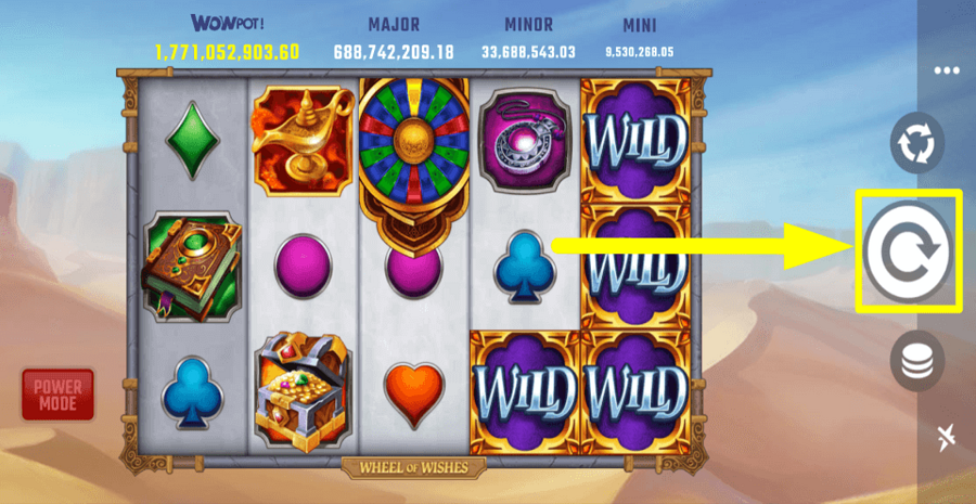 Wheel Of Wishes Spin Button