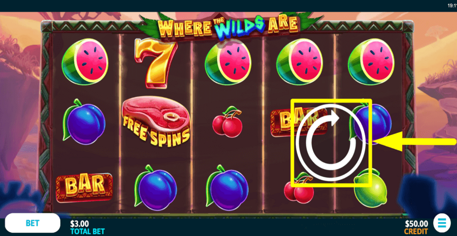 Where The Wilds Are Spin Button