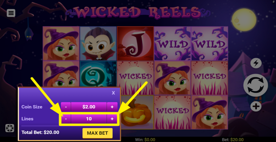 Wicked Reels Adjust Lines