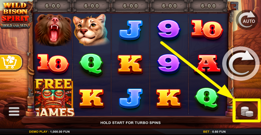 Wild Bison Spirit Hold And Win Adjust Bet