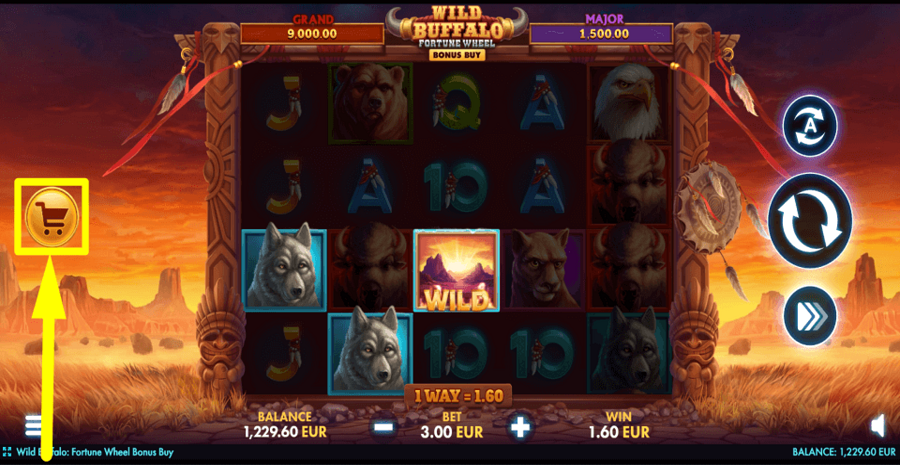 Wild Buffalo Fortune Wheel Bonus Buy Buy Feature