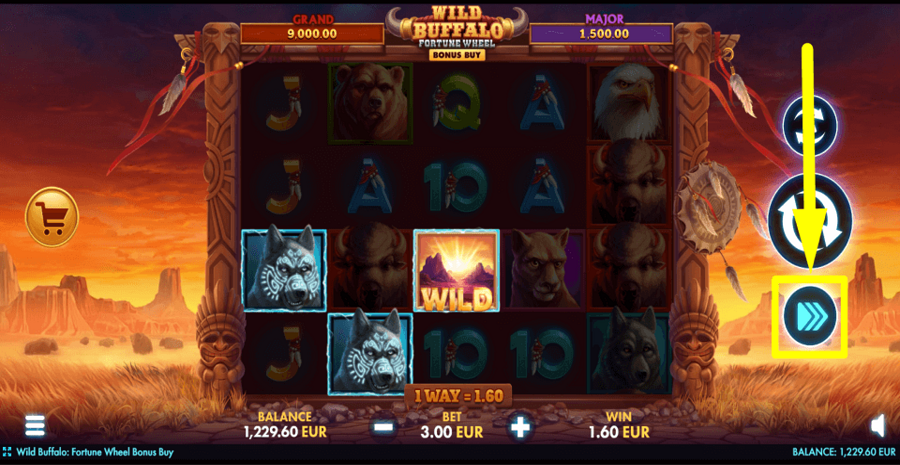 Wild Buffalo Fortune Wheel Bonus Buy Turbo Feature