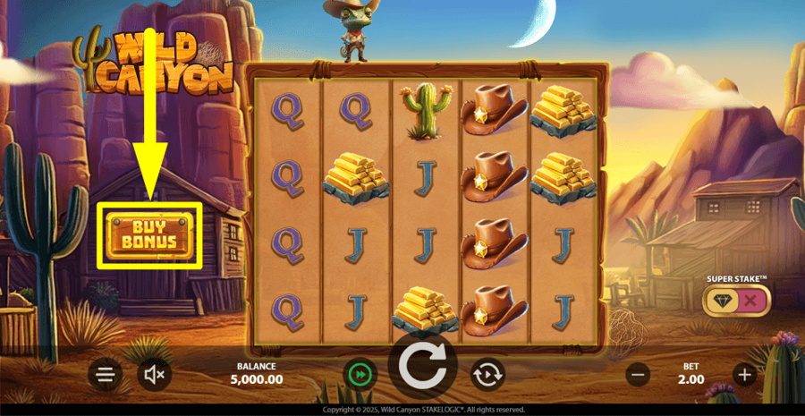 Wild Canyon Buy Feature