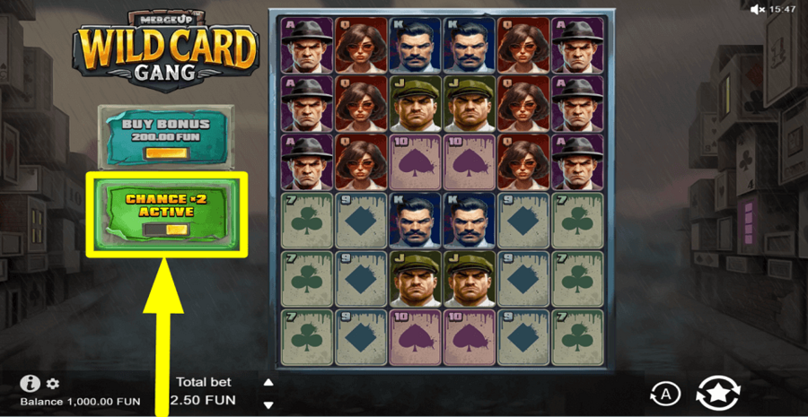 Wild Card Gang Chance Feature