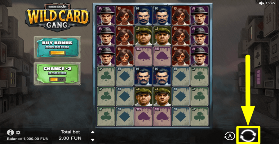 Wild Card Gang Spin Button