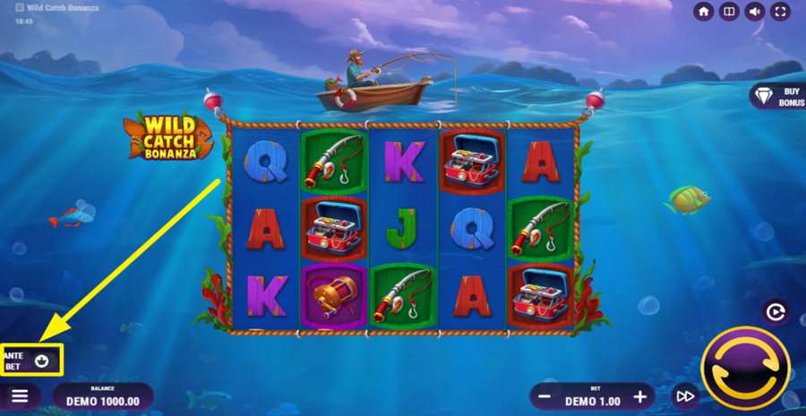 Wild Catch Bonanza Ante Bet