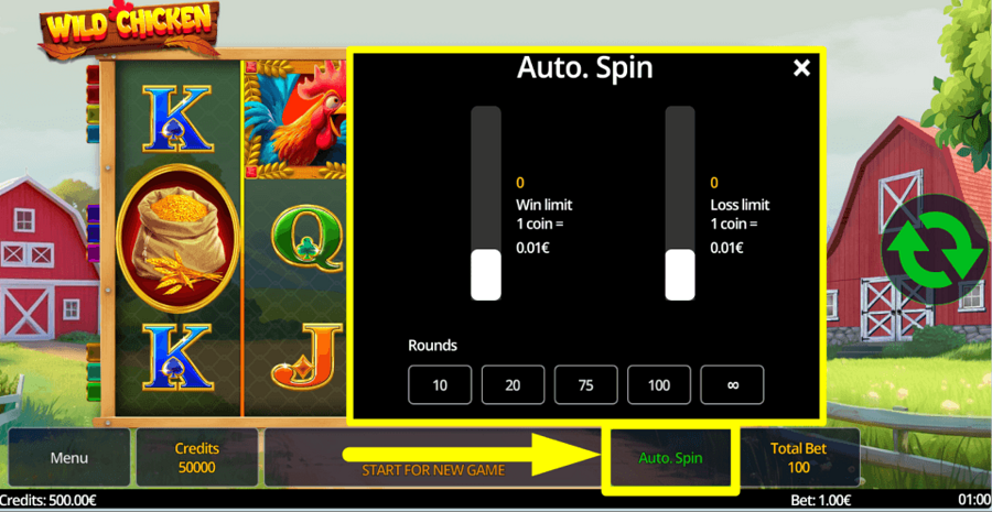 Wild Chicken Autoplay Feature
