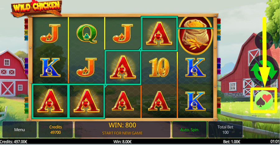 Wild Chicken Gamble Feature