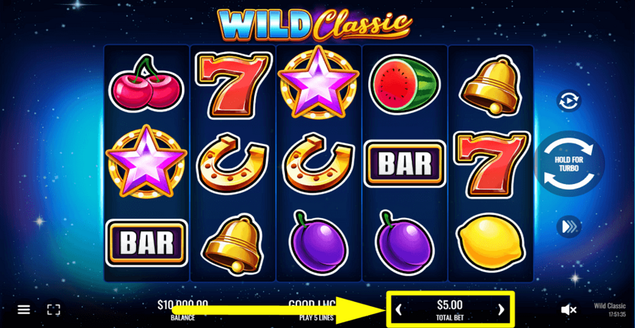 Wild Classic Bet Value