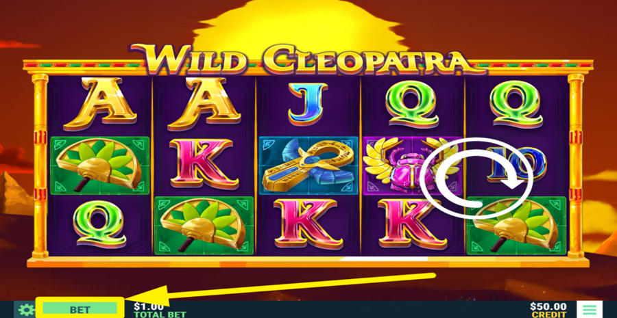 Wild Cleopatra Adjust Bet Per Line