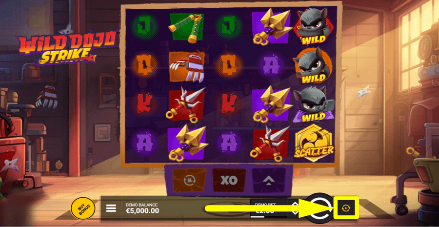 Wild Dojo Strike Autoplay Feature