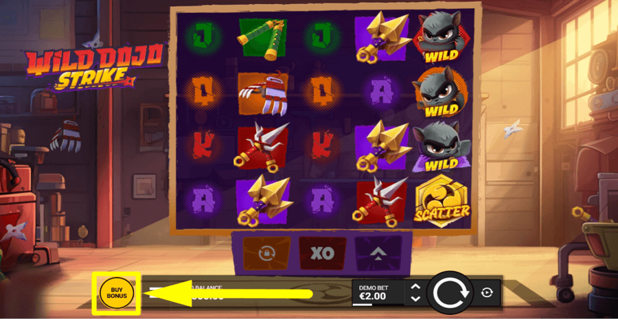 Wild Dojo Strike Buy Feature