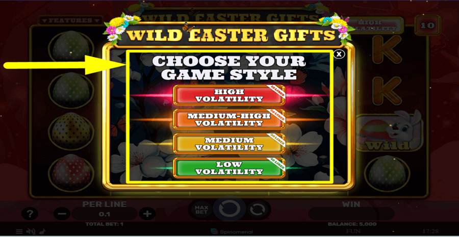 Wild Easter Gifts Volatility Feature