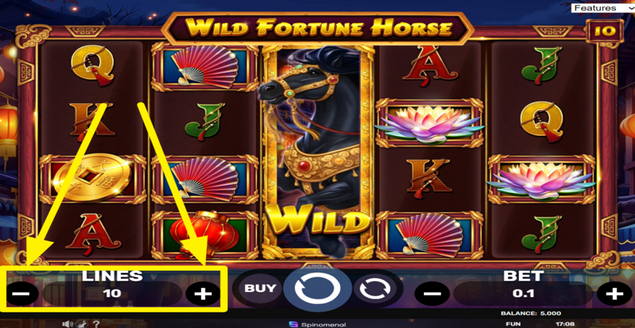 Wild Fortune Horse Adjust Lines