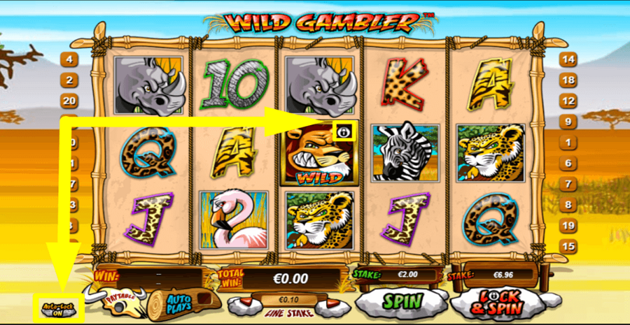 Wild Gambler Auto Lock Feature