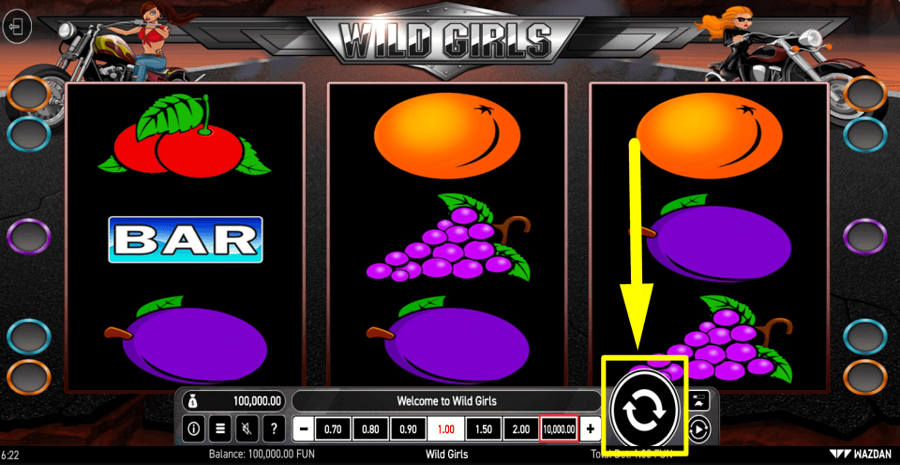 Wild Girls Spin Button