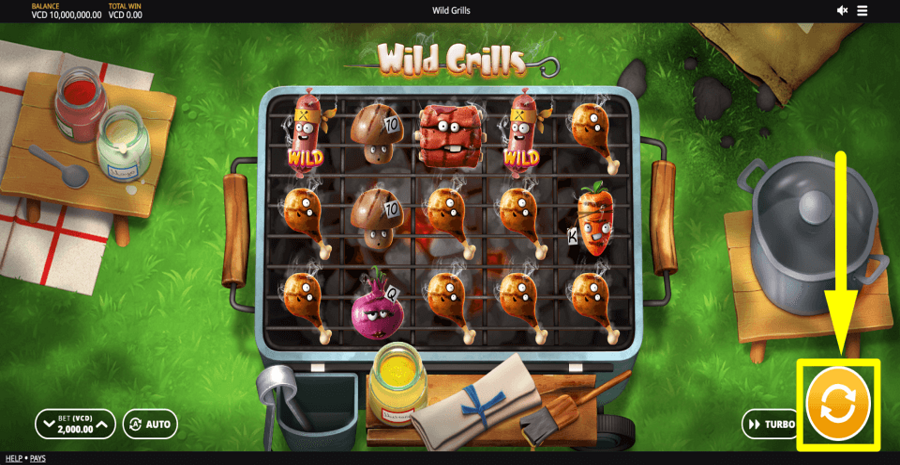 Wild Grills Spin Button