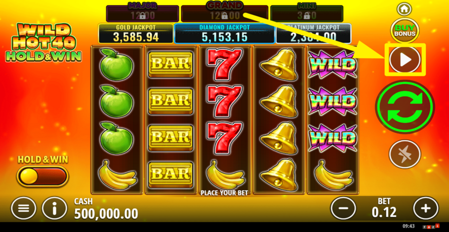 Wild Hot 40 Hold And Win Autoplay