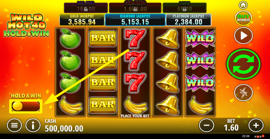 Wild Hot 40 Hold And Win Boost Bet