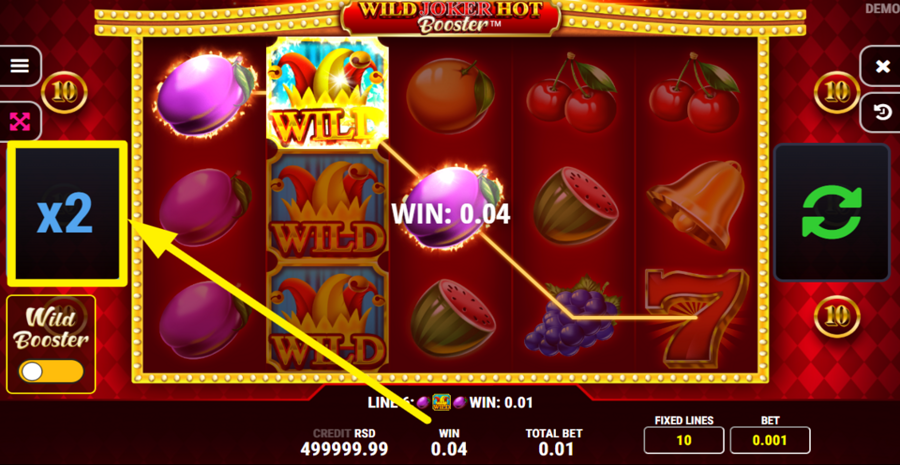 Wild Joker Hot Booster Gamble