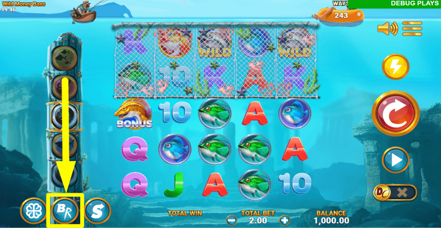 Wild Money Bass Bonus Rush Feature