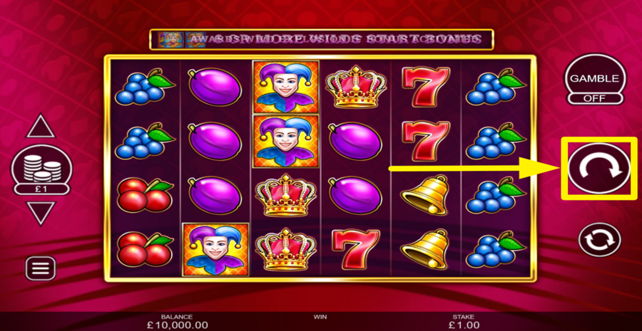 Wild Party Jokers Spin Button
