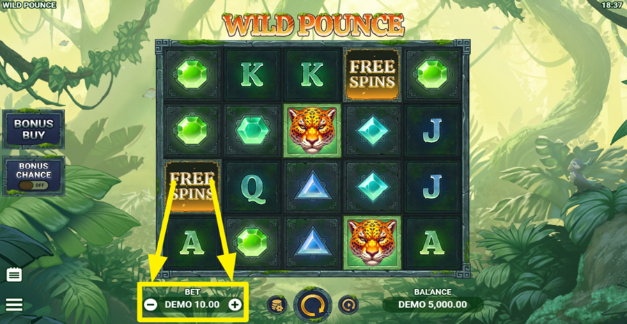 Wild Pounce Adjust Bet