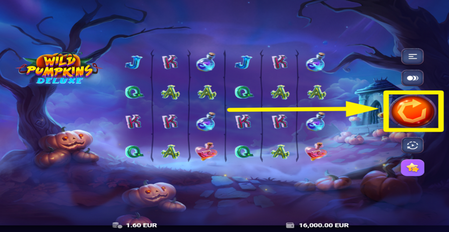 Wild Pumpkins Deluxe Spin Button