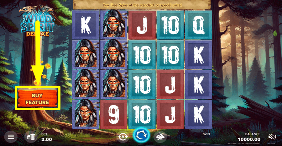 Wild Spirit Deluxe Buy Feature