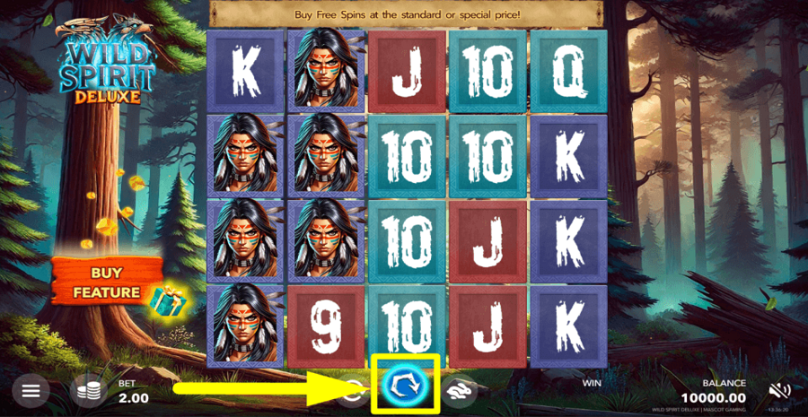 Wild Spirit Deluxe Spin Button