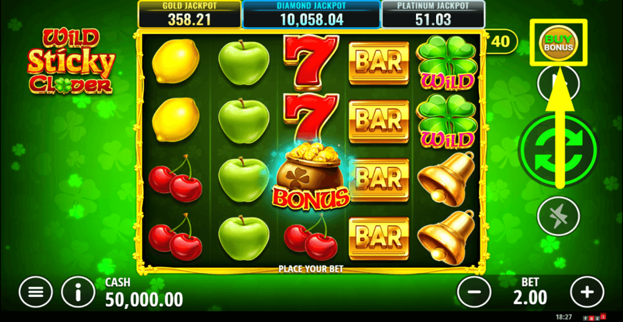 Wild Sticky Clover Buy Feature