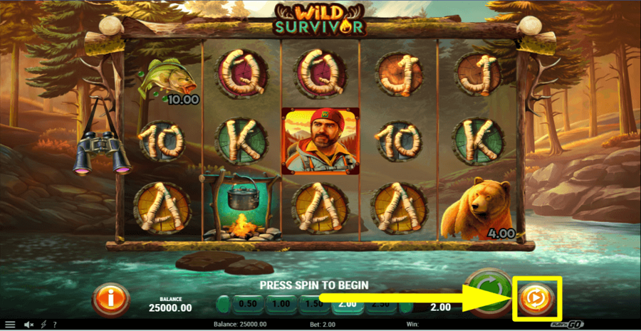 Wild Survivor Autoplay Feature