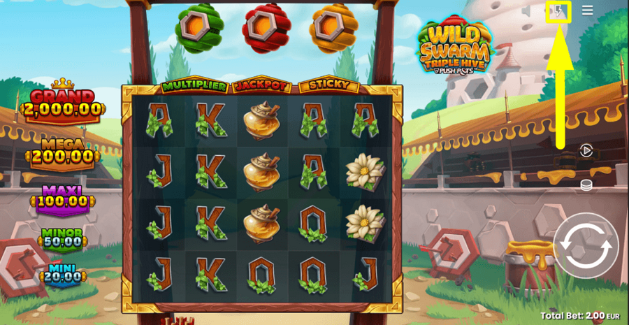 Wild Swarm Triple Hive Turbo Feature