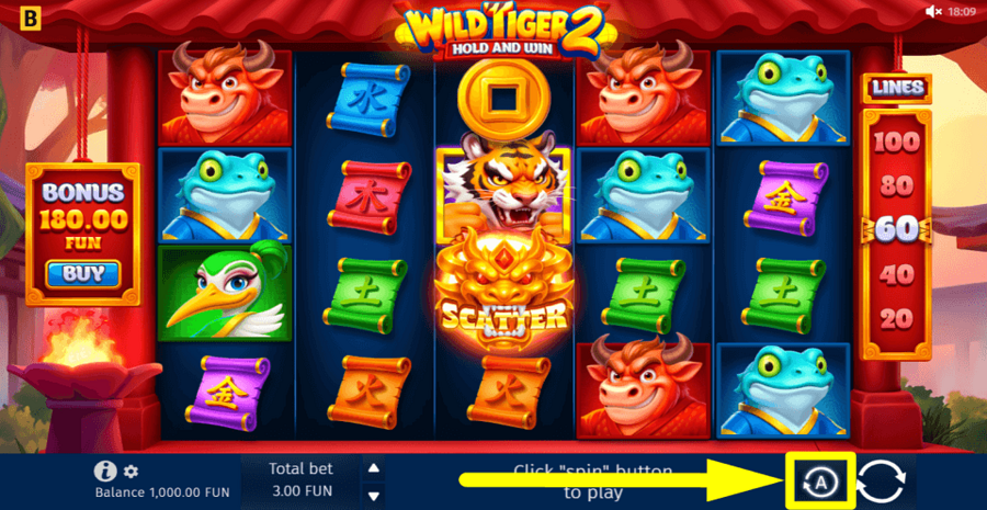 Wild Tiger 2 Autoplay Feature