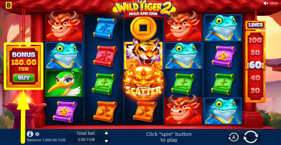Wild Tiger 2 Buy Feature
