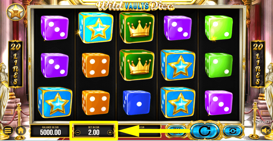 Wild Vaults Dice Bet Value