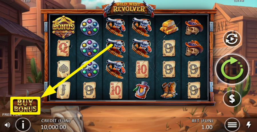Wild West Revolver Buy Bonus