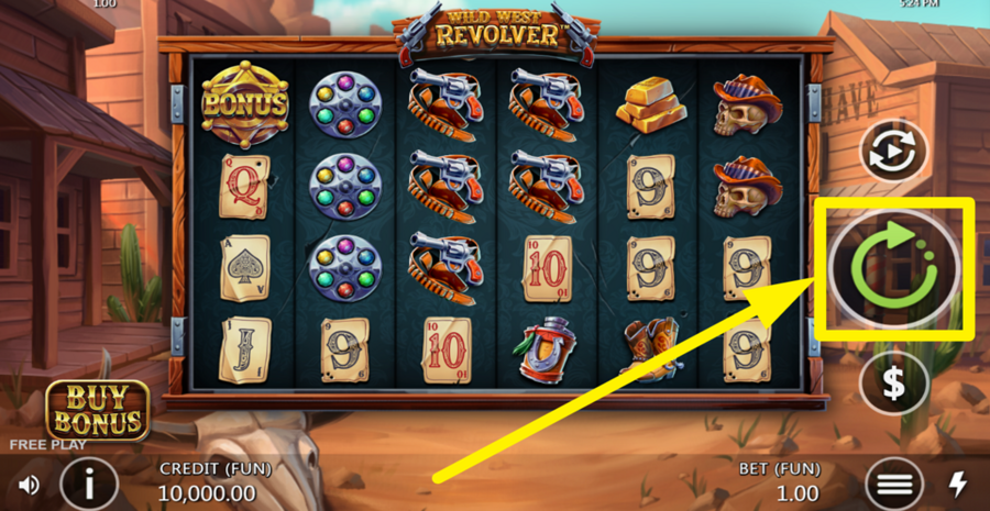 Wild West Revolver Spin