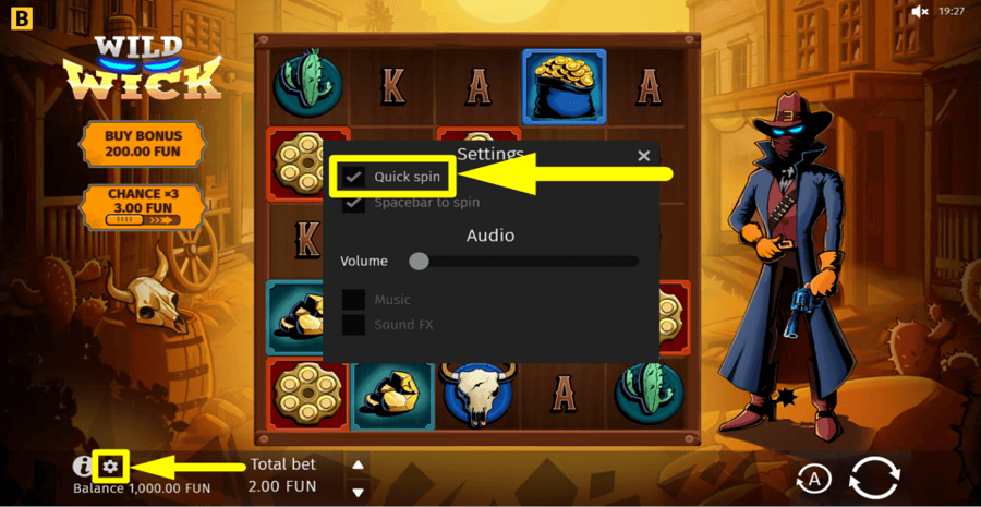 Wild Wick Turbo Feature