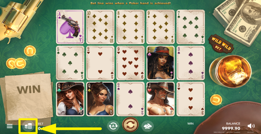 Wild Wild Bet Adjust Bet