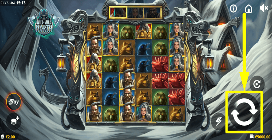 Wild Wild North Spin Button