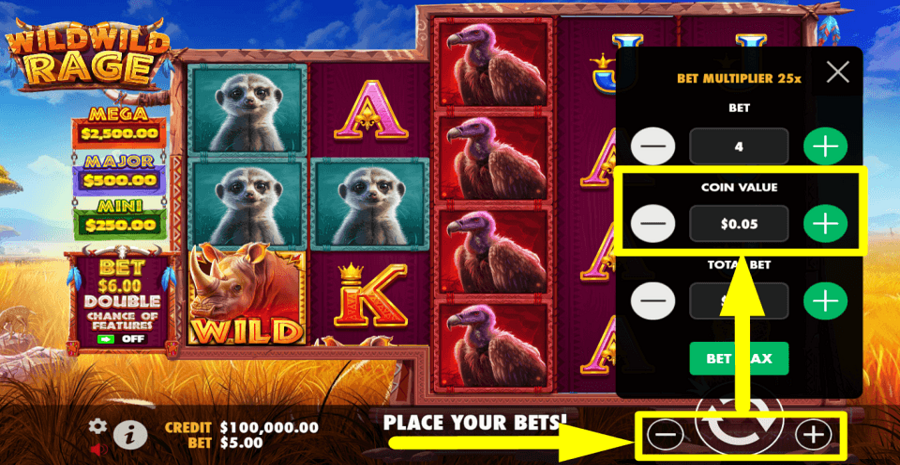 Wild Wild Rage Coin Value