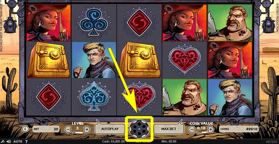 Wild Wild West The Great Train Heist Spin