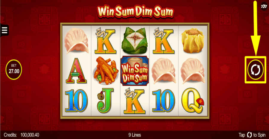 Win Sum Dim Sum Spin Button