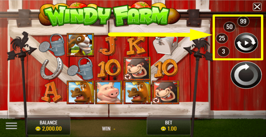 Windy Farm Autoplay Feature