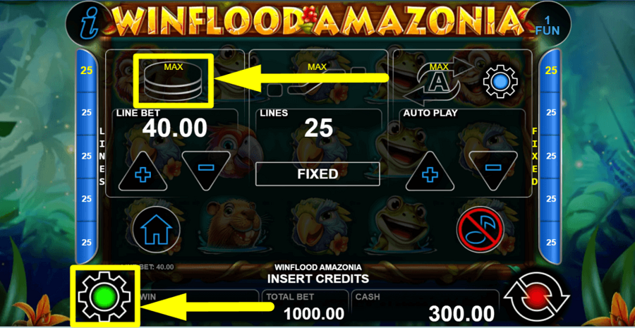 Winflood Amazonia Max Button