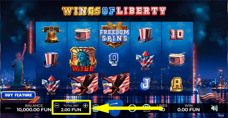 Wings Of Liberty Bet Value